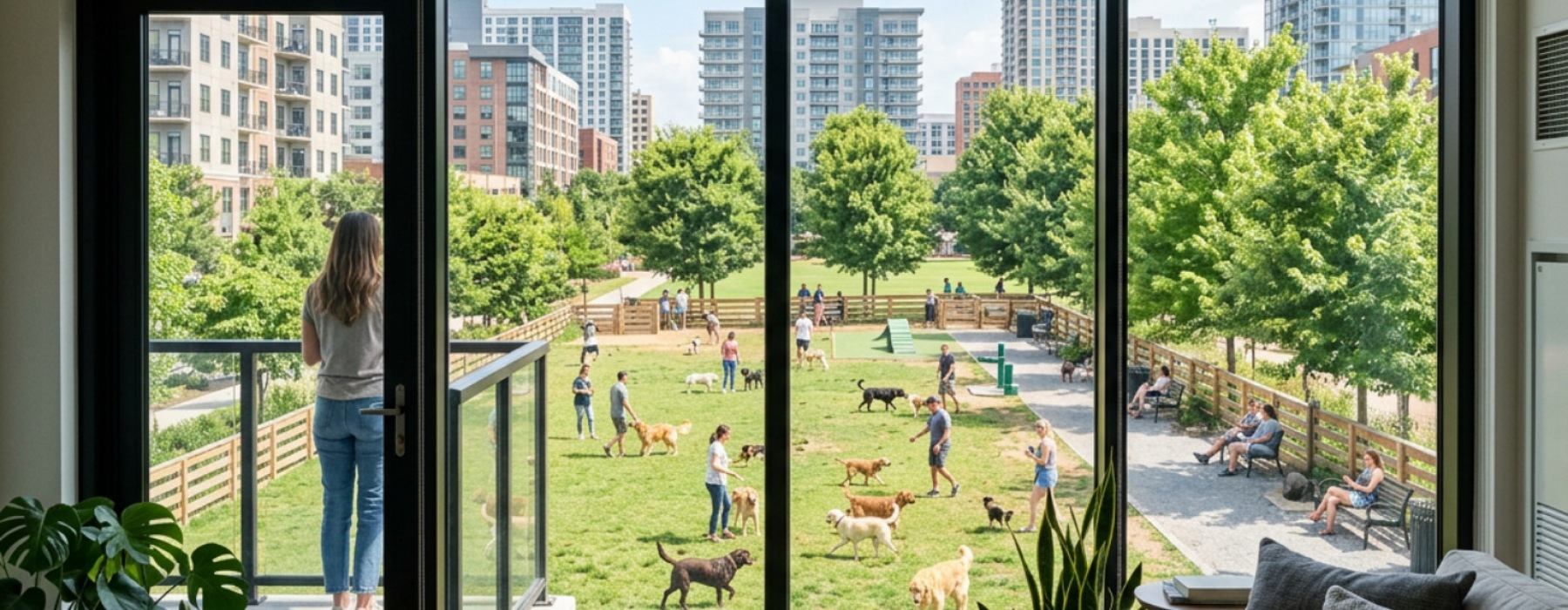 Furnished apartments near dog parks