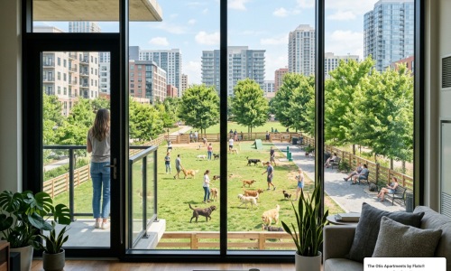 Furnished apartments near dog parks