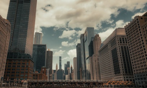 river north studio apartments chicago skyline