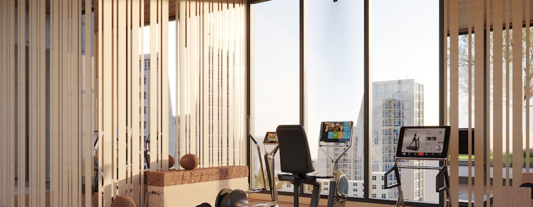 Apartments with fitness center