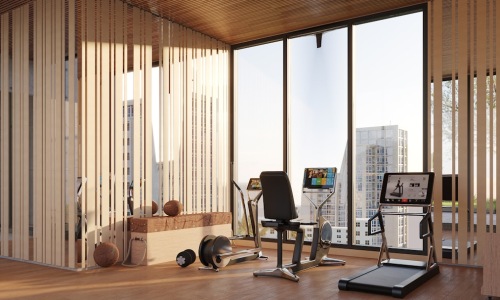 Apartments with fitness center
