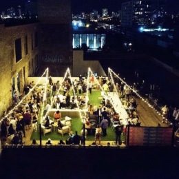 Experience the magic outside courtyard on a rooftop